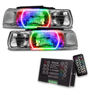 GMC Yukon Headlight Assembly - ORACLE Lighting - ColorSHIFT w/2.0 Controller - `00-`06 GMC Yukon Headlight Assembly - ORACLE Lighting - ColorSHIFT w/2.0 Controller - `00-`06